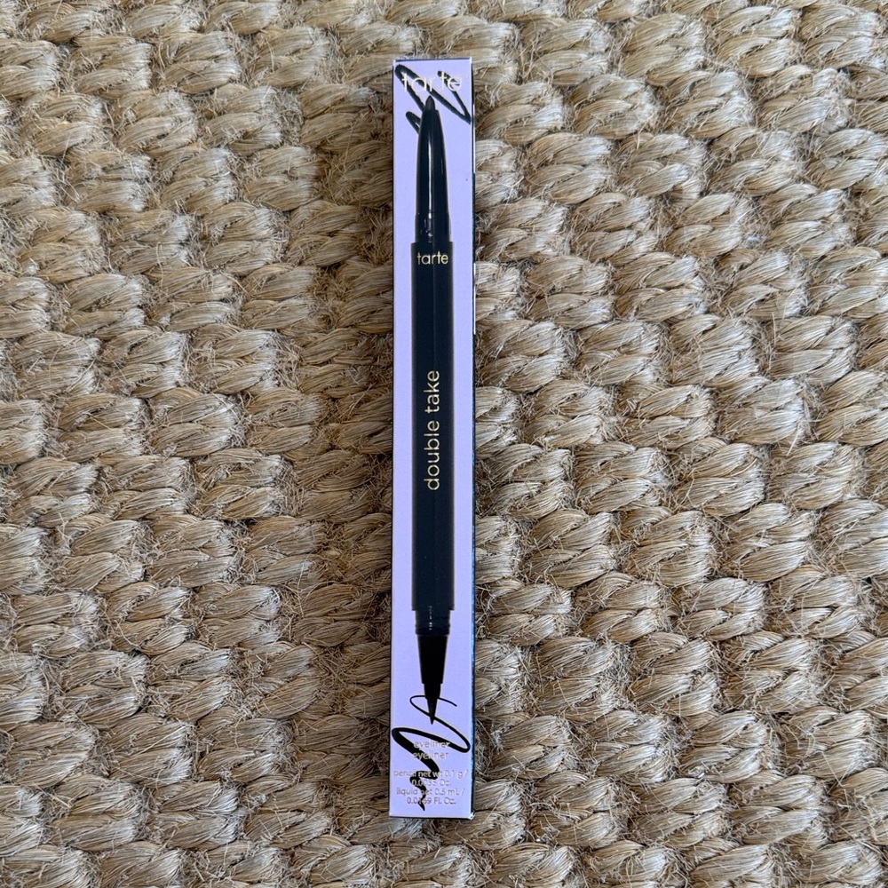 NIB Tarte Double take Dual-Ended Eyeliner in Black
